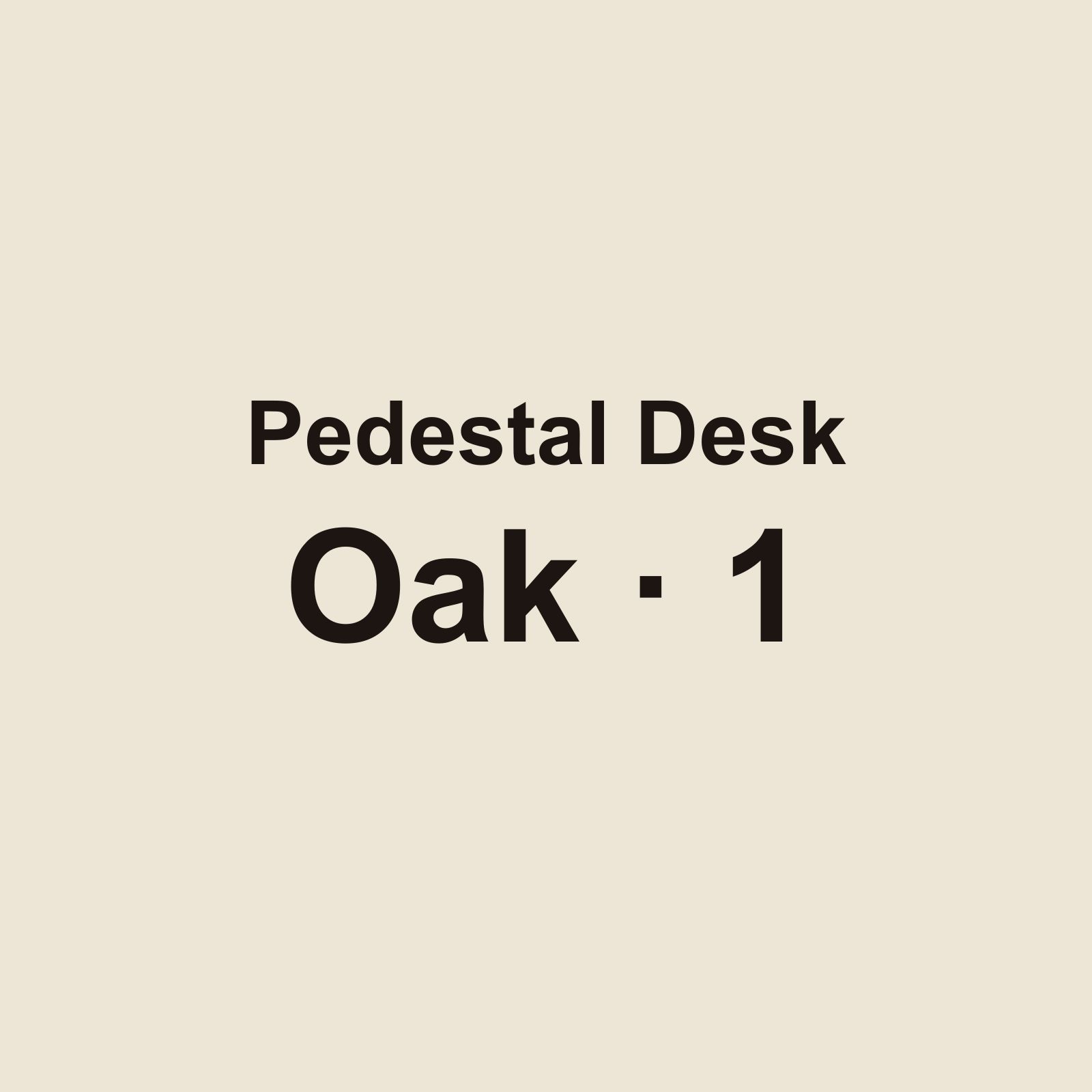 Pedestal Desk, Oak